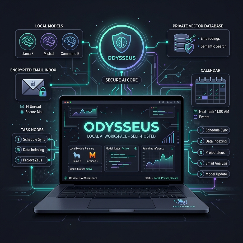 本地主权 AI 的终极形态：自托管全功能 AI 工作区 Odysseus 深度指南