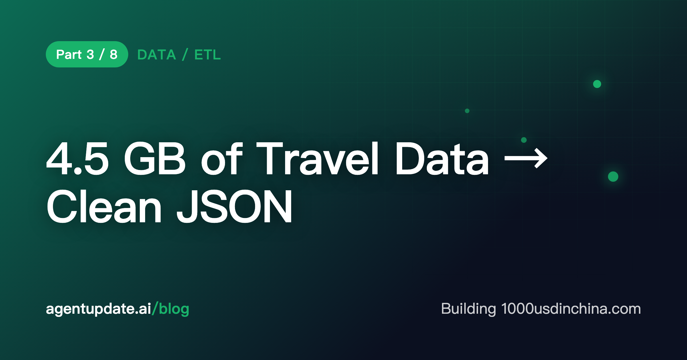 1000usdinchina.com开发总结(3)-旅行数据 ETL 管线:4.5GB 原始数据 → 干净城市 JSON